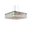 Lustre rectangulaire unique à 12 lumières
