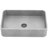 Cadman 21" L x 14" W x 5" H Gray Handmade Rectangular Vessel Bathroom Sink