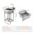 Stainless Steel Utility Sink, 1 Compartment Free Standing Small Sink Include Faucet