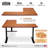 Adjustable Height L-Shaped Standing Desk with Built-In Electrical Outlet