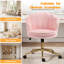 Chaise de travail en velours côtelé Belanda-605127257