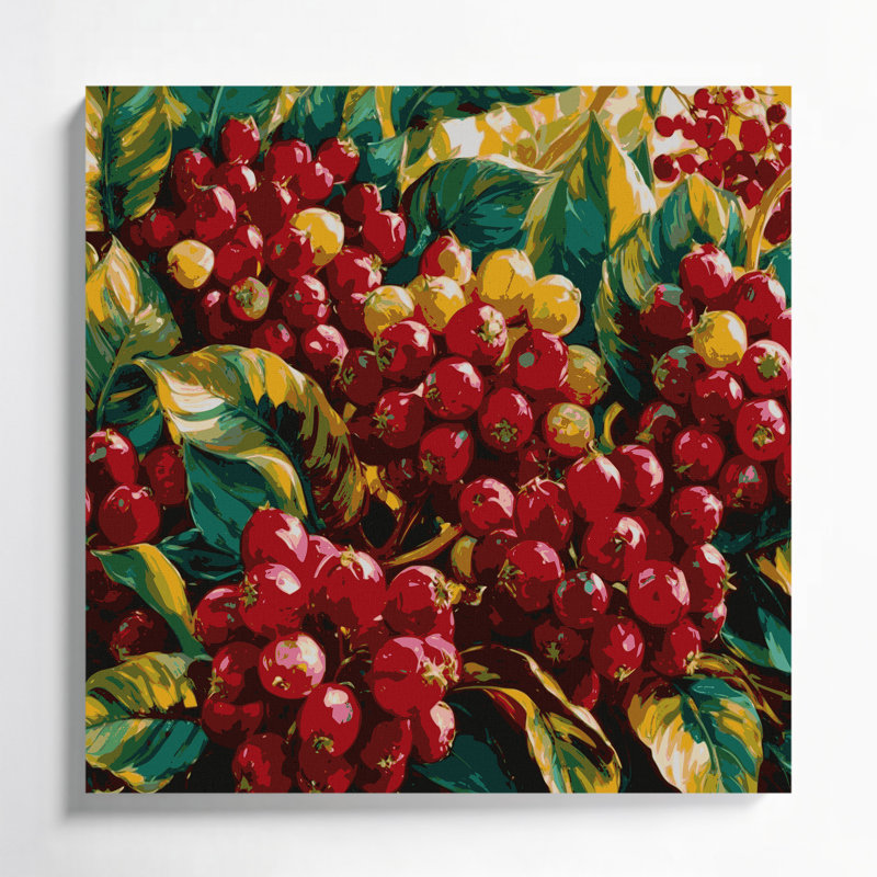 «Fruit Camu Camu», art mural sur toile noire, H 16 po x l 16 po
