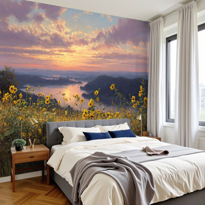 Papier peint auto-adhésif Sunset Mountain