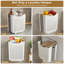 Ensemble de 2 paniers à linge pliables, panier à linge suspendu - Conception ventilée et peu encombrante, convient aux salles de bain, aux chambres à coucher, aux dortoirs, aux salles de lavage, avec un sac à linge gratuit