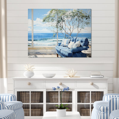 «Coastalwindows Windows To The II», reproduction sur toile encadrée