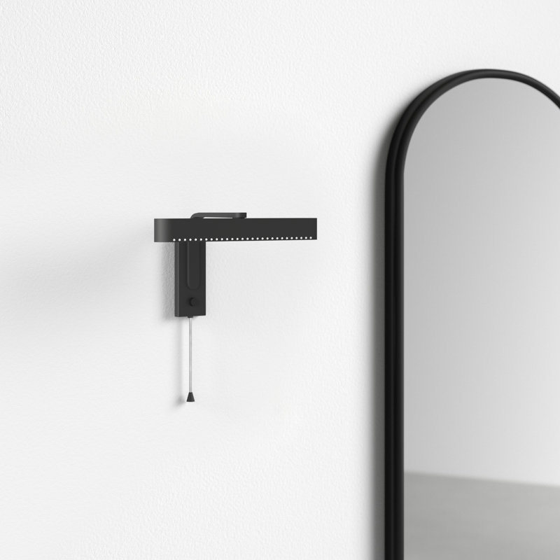 Vernie Steel LED Armed Sconce