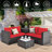 Margriete 4 - Person Patio Conversation Set with Cushions-639592228