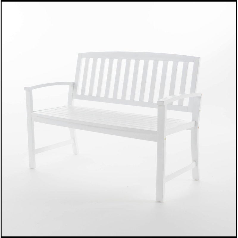 Banc en bois Farmhouse, Blanc
