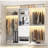  20.5'' - 96" W Closet System with Wooden Drawers and Hanging Rods(Cut to Fit)-321096497