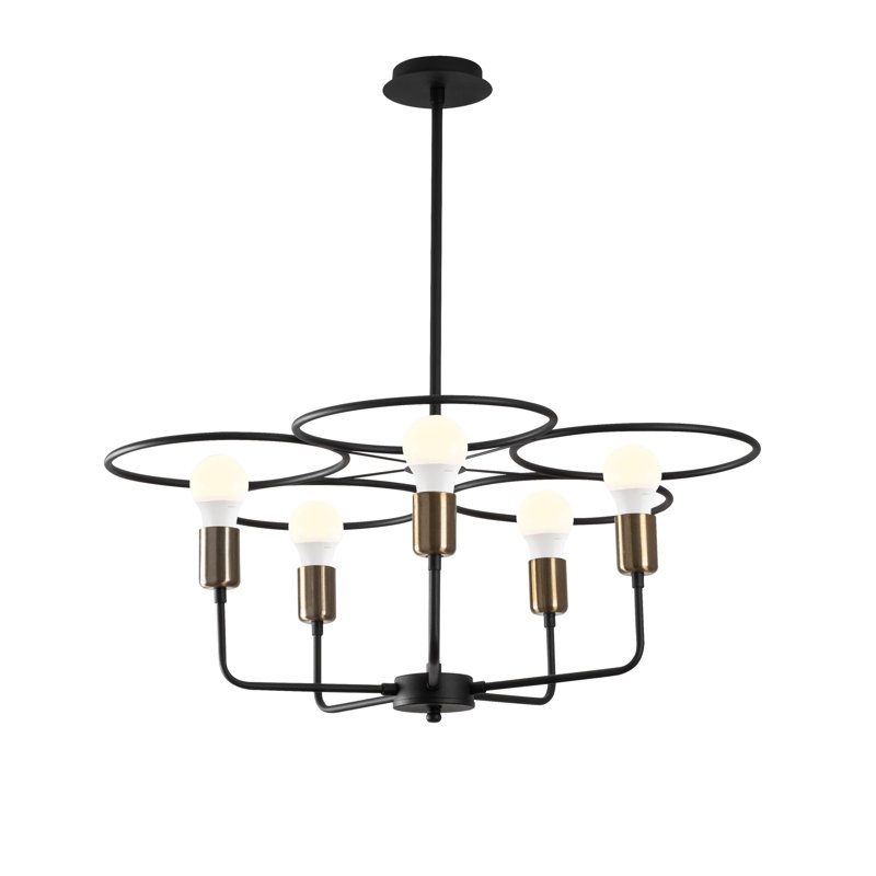 Benjy 5 - Light Geometric Chandelier