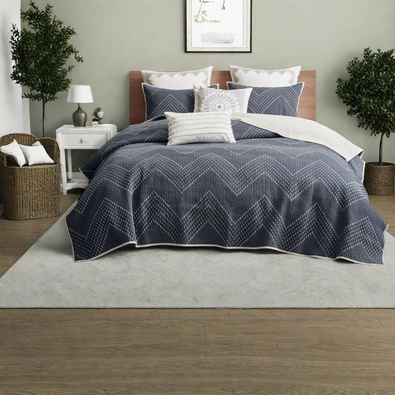 Ensemble de literie en coton de qualité supérieure, style brodé moderne, parfait pour la maison