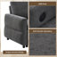Canapés-lits convertibles 62,75 po Chenille Modern Home Petits espaces
