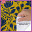 Housses de couette à motif floral jaune et bleu-130504968