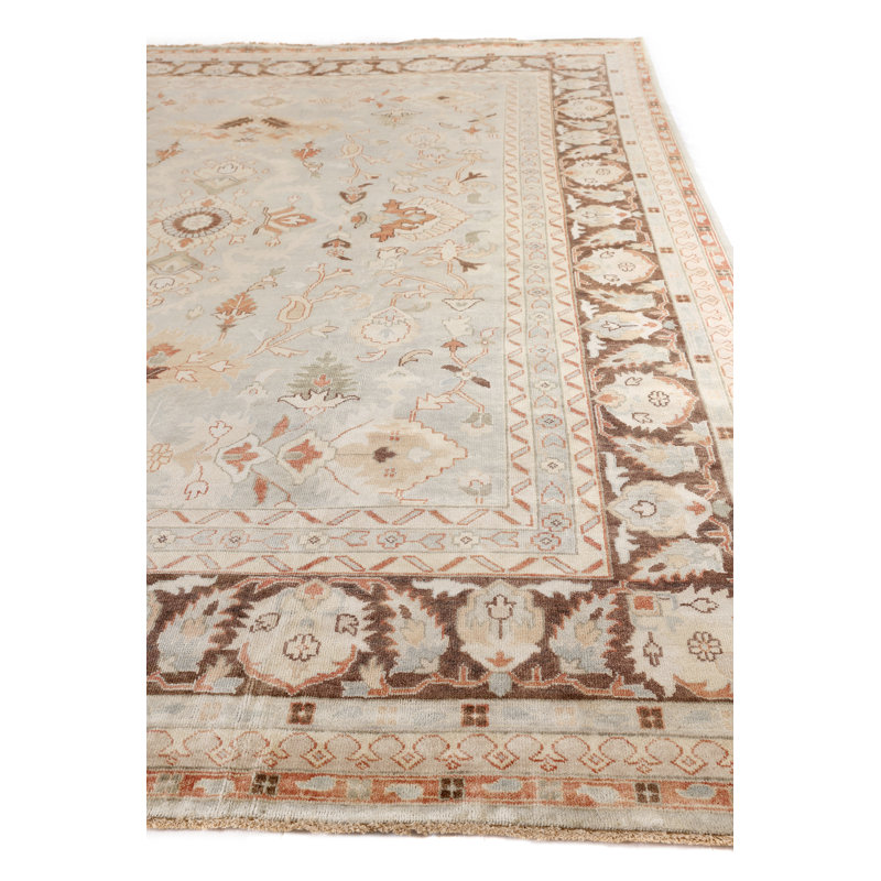 Antique Weave Oushak Wool Oriental Area Rug, Rectangle 15' x 20'6"