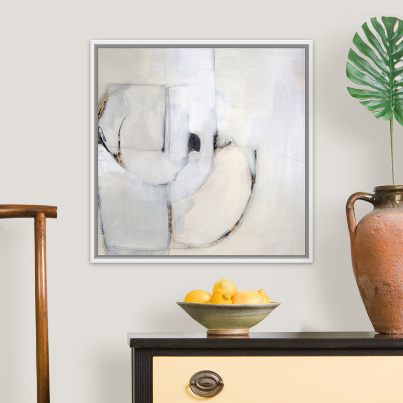 « Just just II » par Kari Taylor, reproduction d’art, Cadre blanc, H 26 po x l 26 po x 1,75 po