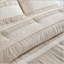 Ensemble de couette 7 pièces King en chambray dentelle jacquard, 264 x 234 cm, avec oreillers-135278198