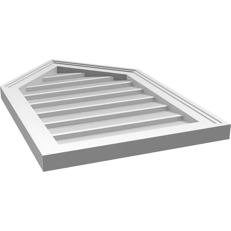 Ventilateur à pignon en uréthane non-fonctionnel Signature, H 28 po x l 18 po x P 1,5 po, 12/12