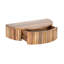 Kristie Solid Wood Block Floating Shelf with Storage-525611038