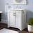 Moore 30 " W Freestanding Standard Free Standing 1 Single Vanity Bathroom Vanity With Engineered Marble Top-111951735