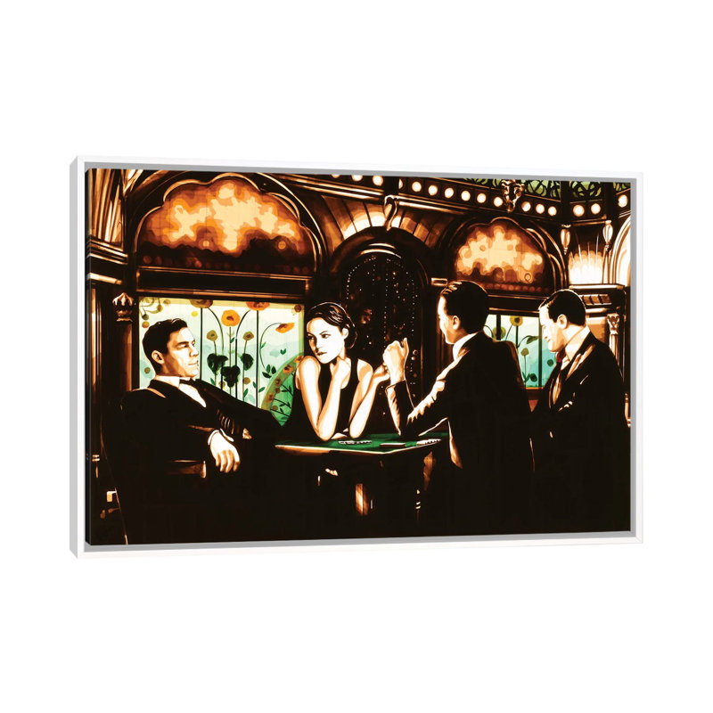 Infinite Game by Max Zorn - Print on Canvas, 101.6 cm H x 66.04 cm W, White Framed