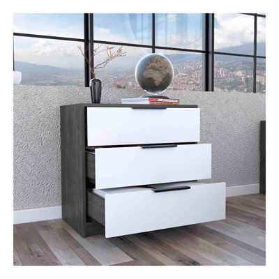 Commode 3 tiroirs Maryland, plateau supérieur