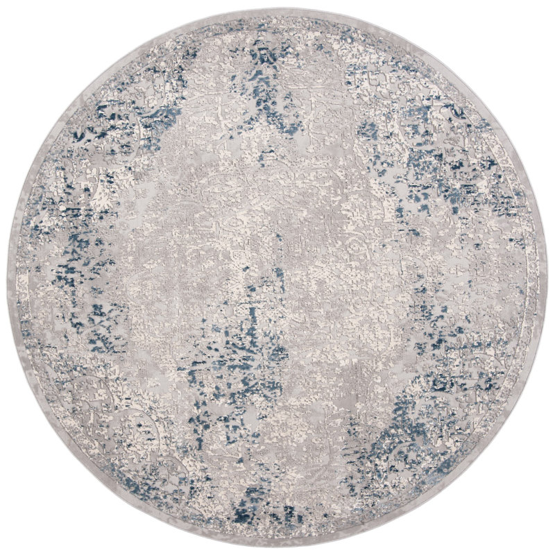 Keyra Performance Abstract Rug, Round 6'7"