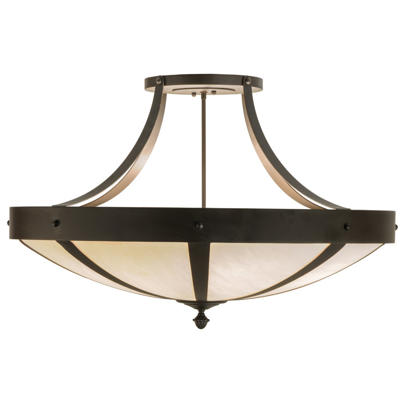 Urban Spoked 6 - Light Semi Flush Mount