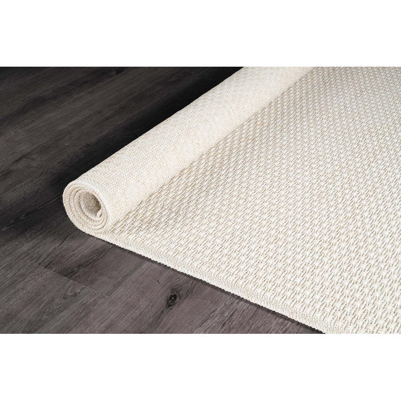 Nadene Jute-Like Ivory Indoor Area Rug, Rectangle 2' x 3', Ivory