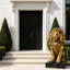 Statue de lion en résine de 24 pouces, décoration extérieure résistante aux intempéries, idéale pour les jardins, les parcs et les entrées de maison