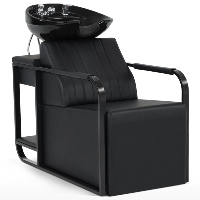 Backwash Shampoo Chair with Ceramic Hair Wash Bowl for Salon