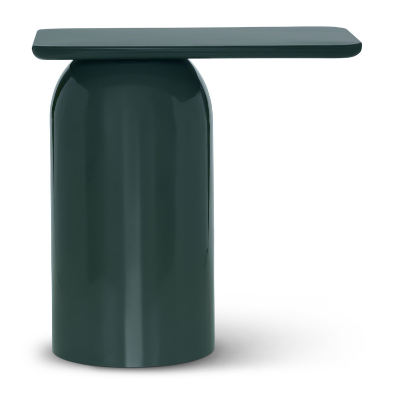 Alessia End Table, Obsidian Green