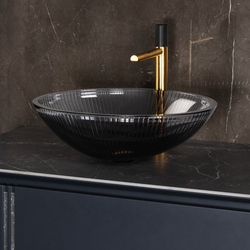 Lina 20'' L Bathroom Sink, Otter Blue
