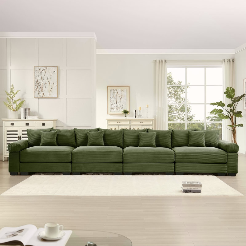 Canapé modulaire surdimensionné 170 pouces Cloud, Vert