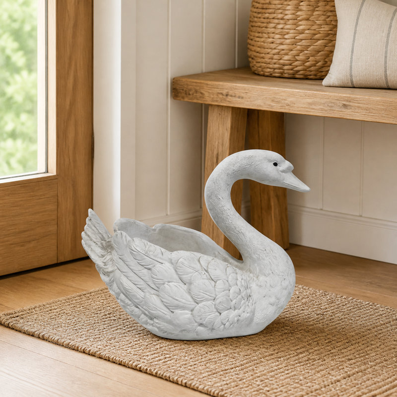 White Swan Garden Planter