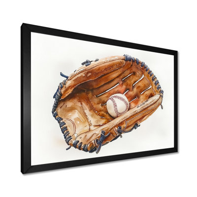 Baseball Glove Close I - Sport Baseball, impression d'art mural
