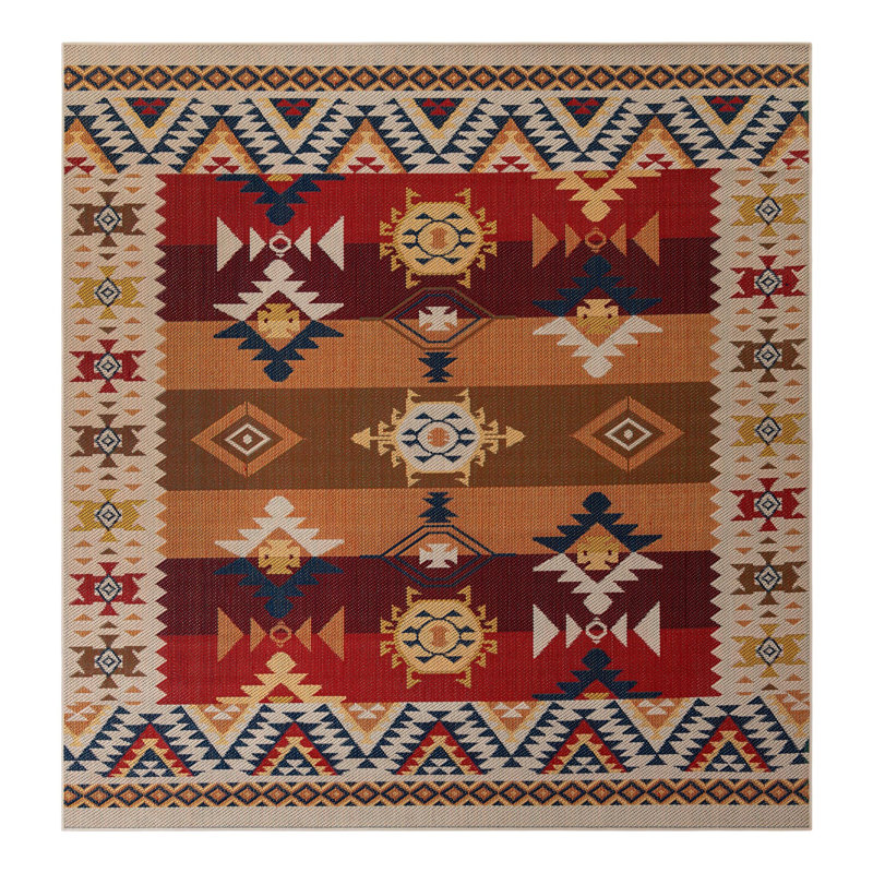 Tapis intérieur / extérieur Ciudad Marlenia, Carré 10 pi