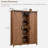 Shoe Cabinet for Entryway, 7-Tier 62" Tall Shoe Storage Cabinet with 2 Sliding Door, Brown-783485146