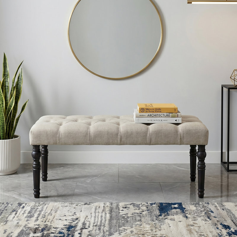 Banc rembourré Brookwood, Brun clair