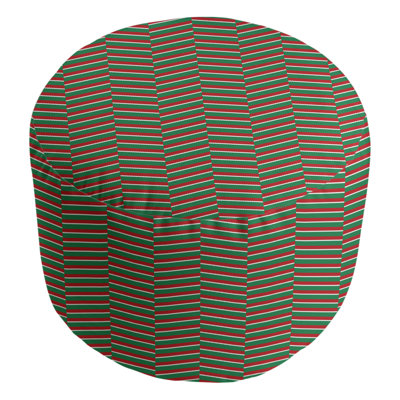 Pouf rond de 20,5 po de largeur