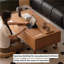 Table basse moderne en bois massif-104562601