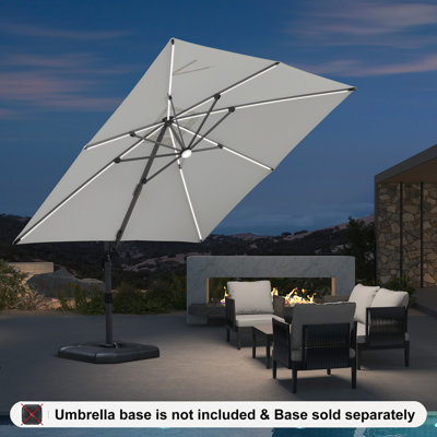 304cm Lighted Cantilever Parasol