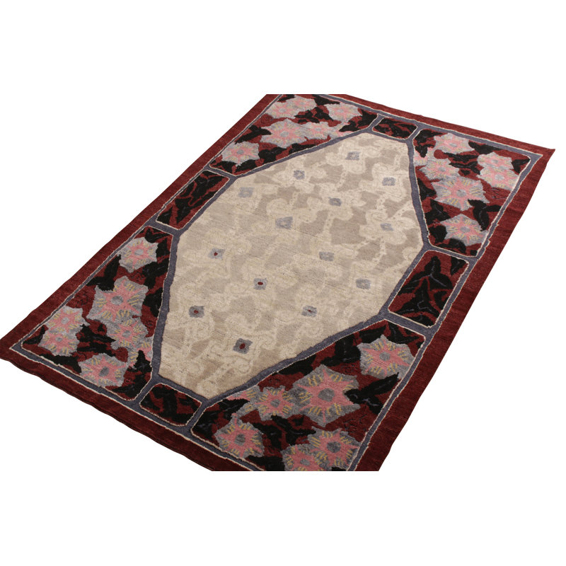 One-of-a-Kind Rectangle 6'2" X 9'2" Hand Knotted Area Rug