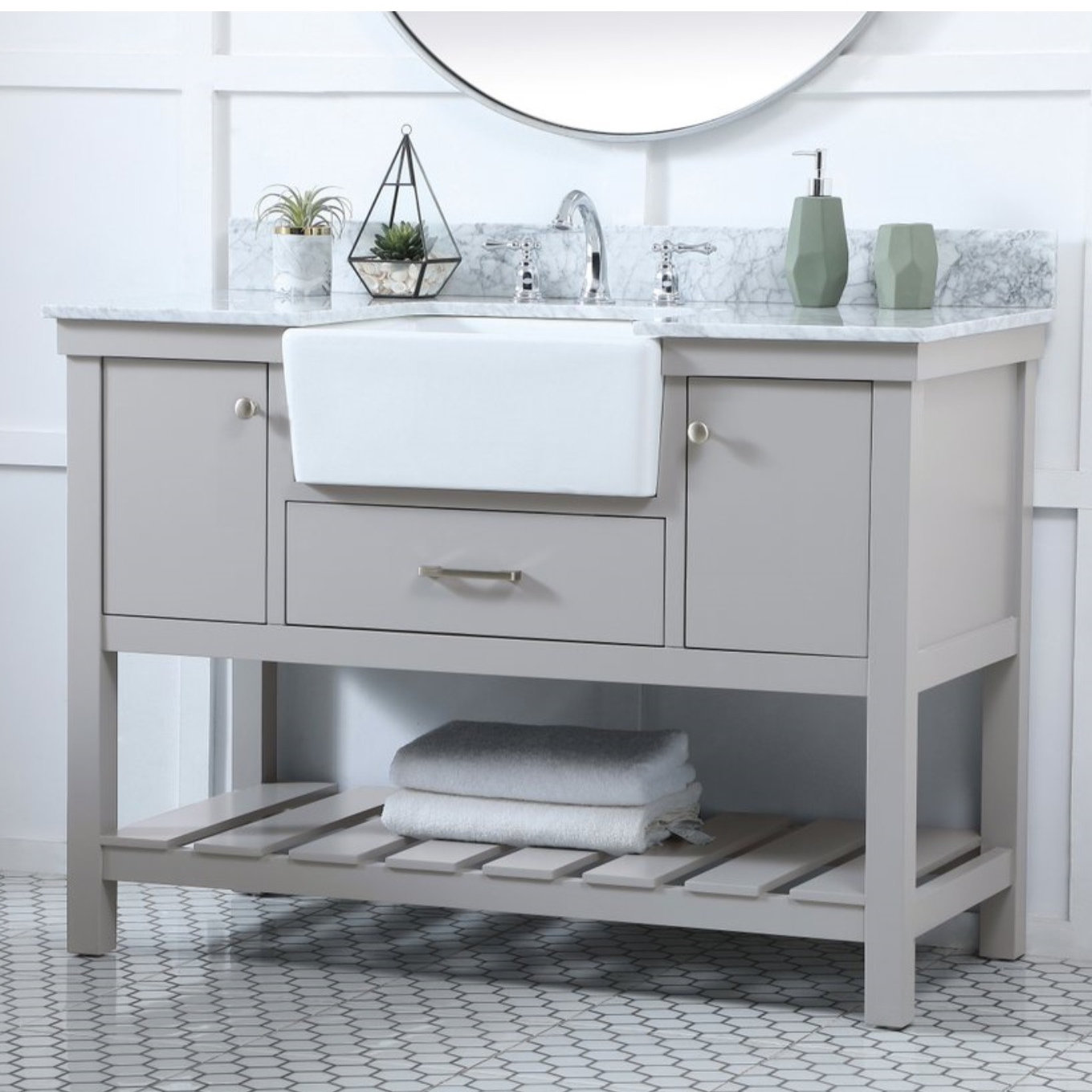 Pelaghia 48'' Single Bathroom Vanity, Gray