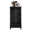 Armoire d'appoint en bois sculpté à 2 portes avec tiroir Anadia-1430720658