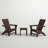 POLYWOOD Modern 3-Piece Curveback  Adirondack Set-50289119