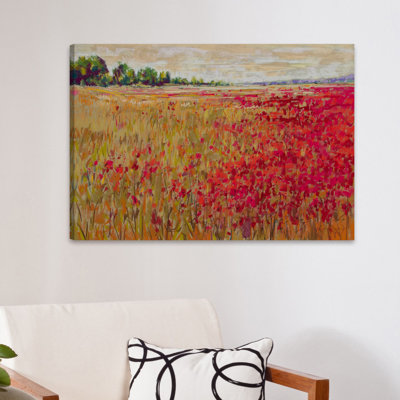 Corn and Poppies VII par Jennifer Gardner - Toile tendue
