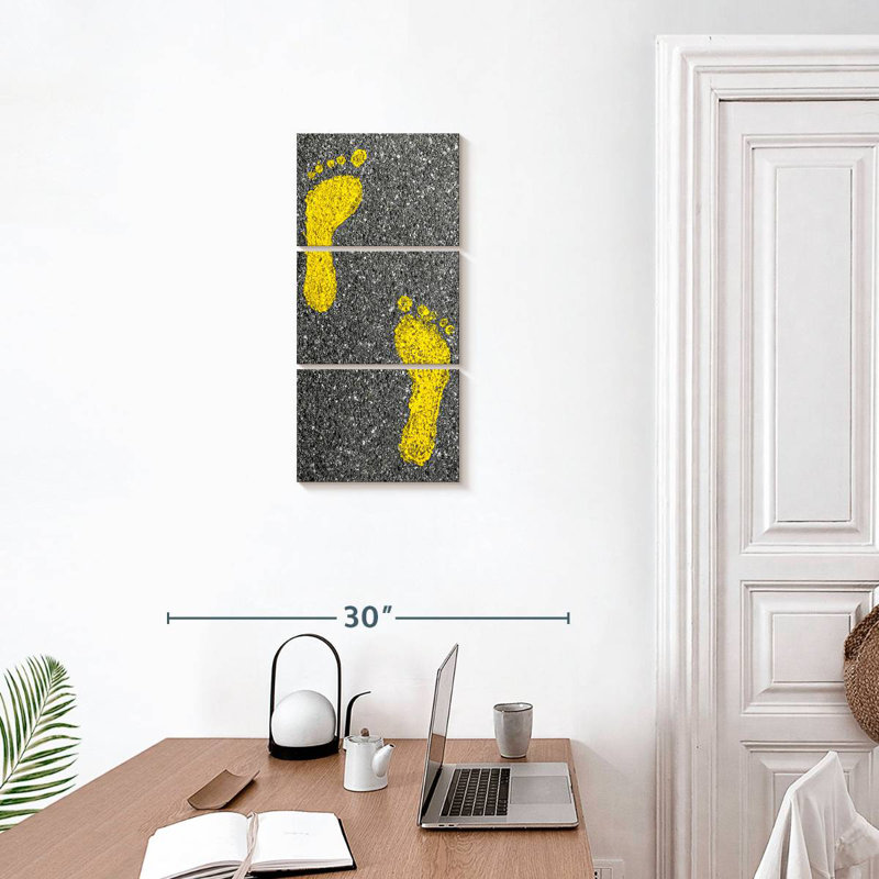 Footprints, 27" H x 12" W