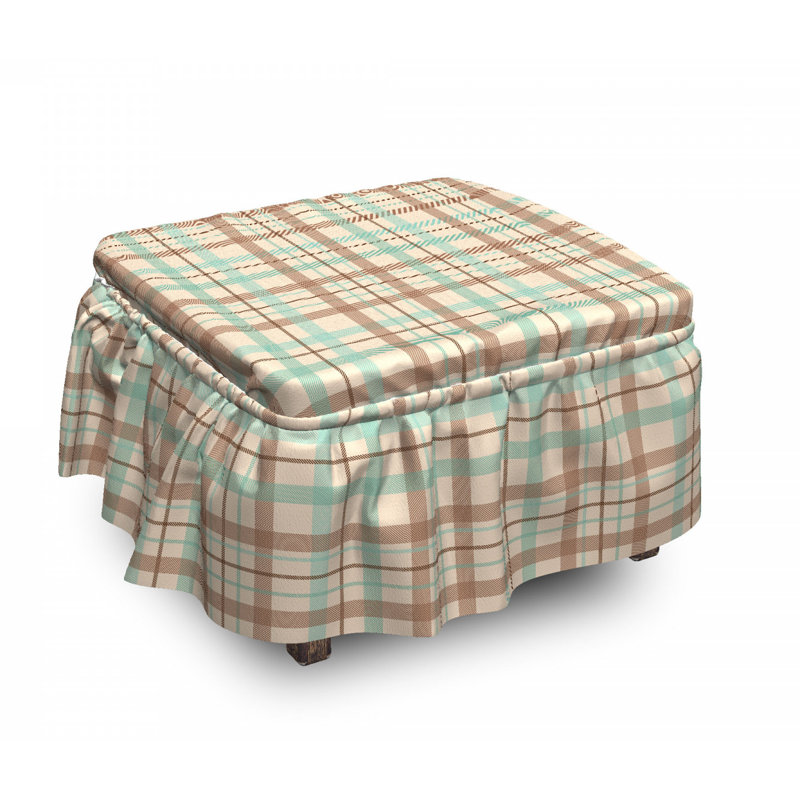 Box Cushion Ottoman Slipcover