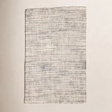 Handmade Jute White/Black Area Rug