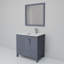 Ensemble de meuble-lavabo décalé à droite 36 po x P 22 po jacques, robinet et miroir 34 po.-66637672-90700292